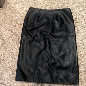 Faux leather skirt. Super soft and in excellent condition.